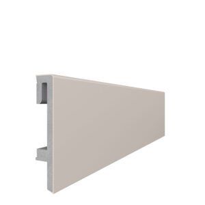 Плинтус напольный VOX Espumo 207 - Кашемир RAL 9044 | Вспененный ПВХ | 80 мм | 2.4 м